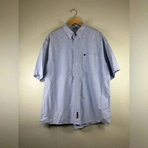 Timberland Button Down Shirt 100% Cotton Jean Style Casual | Size XL